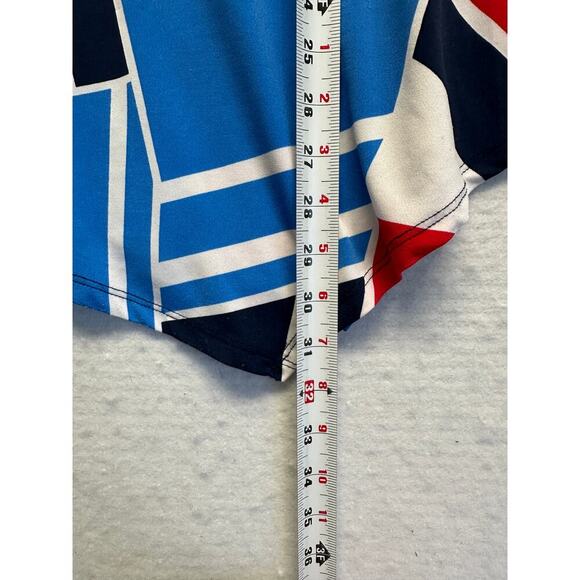 Alfred Dunner Stunner!  Boho Primary Color Design Women Tunic 1X Peek-a-boo - Picture 9 of 9